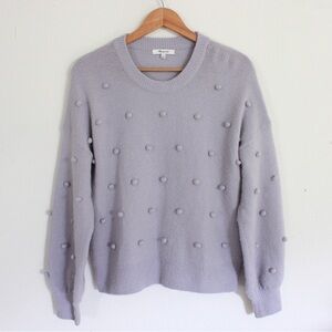 Madewell Brockton Bobble Lavender Sweater Small